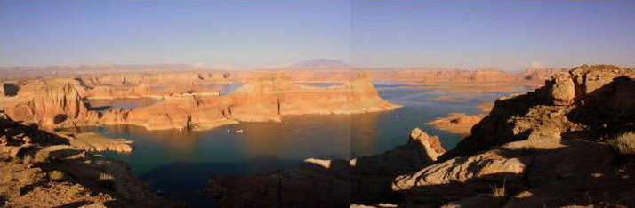 Panorama vom Lake Powell am Alstrom Point