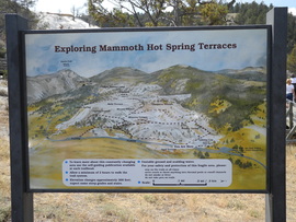 Übersichtsplan Mammoth Hot Spring Terraces