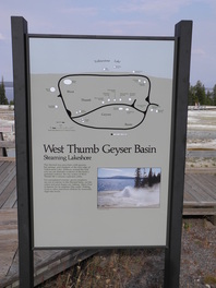 Übersichtsplan West Thumb Geyser Basin